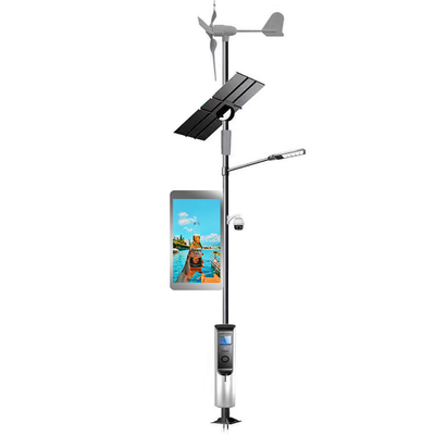 P4mm Smart LED Panel Street Road Reklama LED Lamp Post Banner