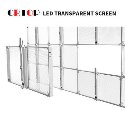 Częstotliwość odświeżania 3840HZ Przezroczysty szklany ekran LED do centrum handlowego
