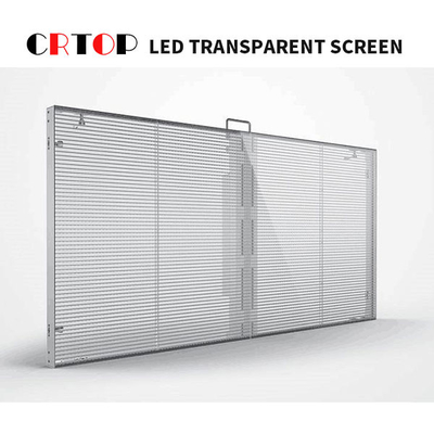 P3.8mm P7.8mm Przezroczysty ekran reklamowy LED dla Supermaket