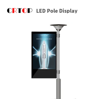 Zewnętrzny wyświetlacz LED P4mm Słup latarni ulicznej Smart HD Full Color