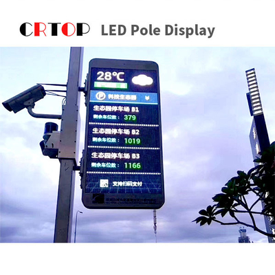 Zewnętrzny wyświetlacz LED P4mm Słup latarni ulicznej Smart HD Full Color