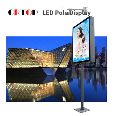 Słup oświetlenia ulicznego P4mm Przydrożny cyfrowy ekran Smart LED z oznakowaniem