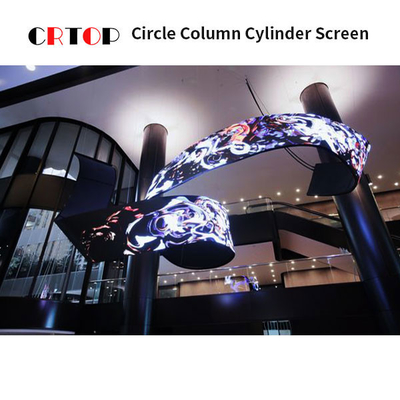 Gięcie cylindryczne Elastyczny wyświetlacz LED Indoor FM6363B IC
