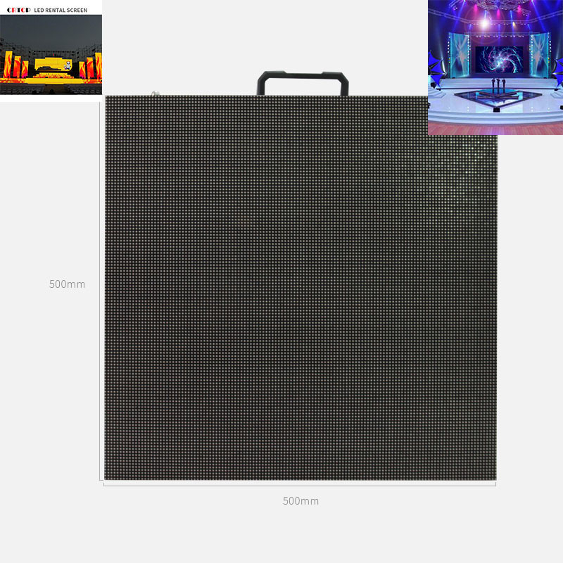Szeroki kąt widzenia 160/140 stopni Wyświetlacz LED do wypożyczania w pomieszczeniach 576 × 576 mm P4.8